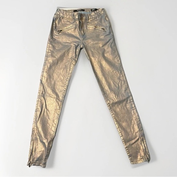 Buffalo David Bitton Irredescent Skinny Jeans Y2K Women’s Sz Mid Rise Size 26 - Picture 1 of 11